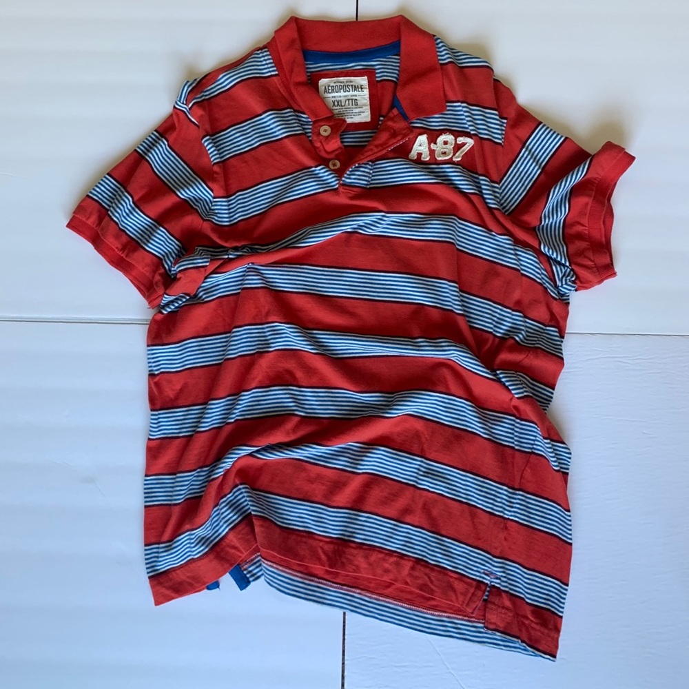 Aeropostale Stripped Polo